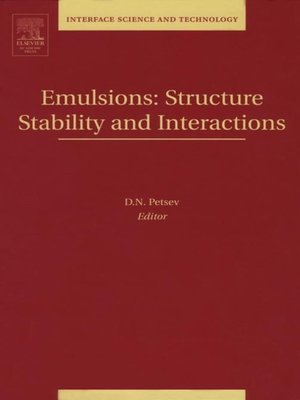 cover image of Emulsions